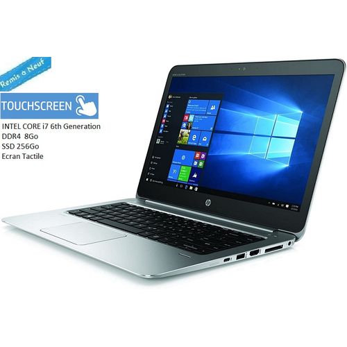 Hp EliteBook Folio 1040 G3 Tactile i7-6600U 2.6Ghz 8Go DDR4 256Go SSD -Remis a neuf| Fiche Technique et Prix au Maroc