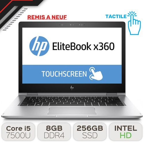 Hp PC Portable ELITEBOOK X360 G2 I5-7éme 8GB 256GB SSD - TACTILE [REMIS À NEUF]| Fiche Technique et Prix au Maroc
