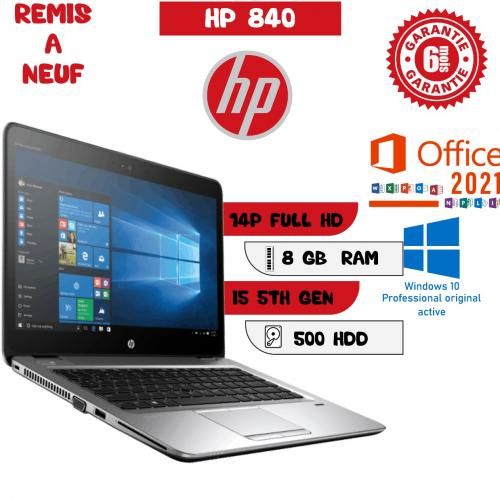 Hp PC PORTABLE HP ELITEBOOK 840 I5 5ÉME 8GB 500GB HDD - Remise à neuf| Fiche Technique et Prix au Maroc