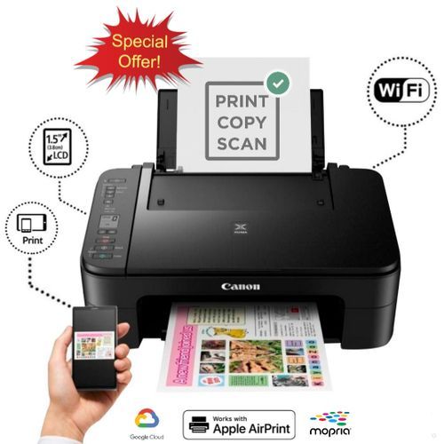 Canon Imprimante Jet d’encre Couleur Multifonction - Wifi TS3140| Fiche Technique et Prix au Maroc