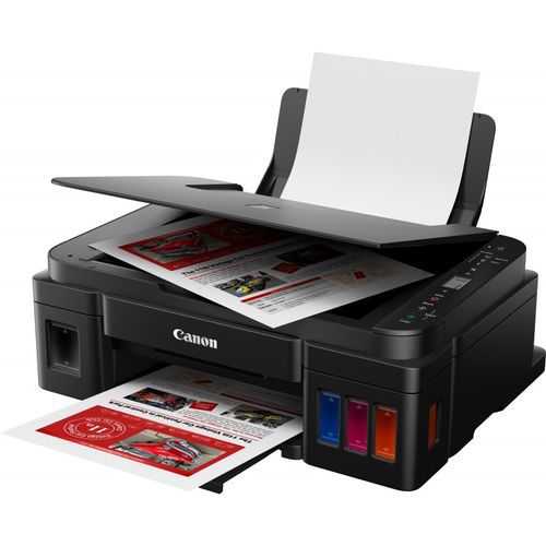 Canon Imprimante Multifonction WiFi PIXMA G3411, Jeu de bouteilles + 1 bouteille d’encre noir | Fiche Technique et Prix au Maroc