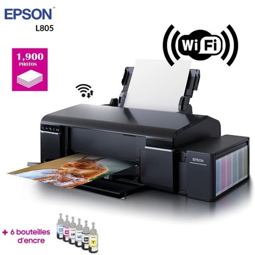 Epson imprimante Photos L805 A4 à 6 couleurs, Réservoir d’encre intégré| Fiche Technique et Prix au Maroc