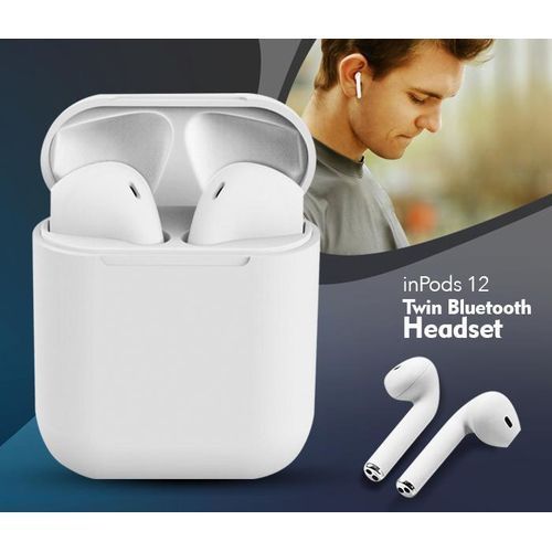 Inpods12  Touch Control sans fil Bluetooth 5.0 avec pour IOS Et Android Casque Stéréo Sans Fil HD| Fiche Technique et Prix au Maroc