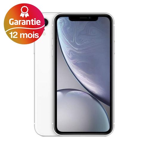 Apple iPhone XR, 6.1“, 3Go, 64Go - Blanc - Garantie 1 an| Fiche Technique et Prix au Maroc