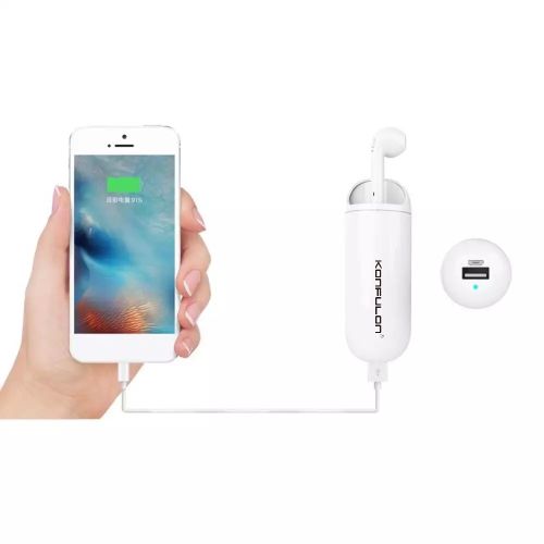 Konfulon 2in1 ecouteurs Oreillette bluetooth avec Power Bank 3300mah| Fiche Technique et Prix au Maroc