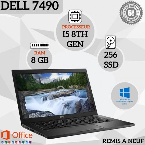 DELL LATITUDE E7490 PC PORTABLE Core i5-8eme 8Go DDR4-256Go SSD -Remis a Neuf| Fiche Technique et Prix au Maroc