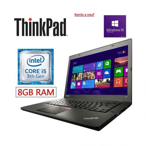 Lenovo ThinkPad X250, Intel Core i5 - 5eme génération,RAM 8Go, SSD 256Go -REMIS A NEUF| Fiche Technique et Prix au Maroc
