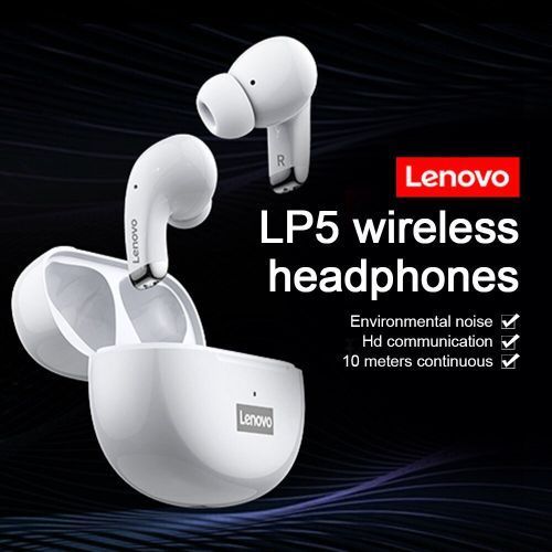 Lenovo LivePods LP5 Écouteurs BT 5.0 True Wireless semi-intra-auriculaires| Fiche Technique et Prix au Maroc
