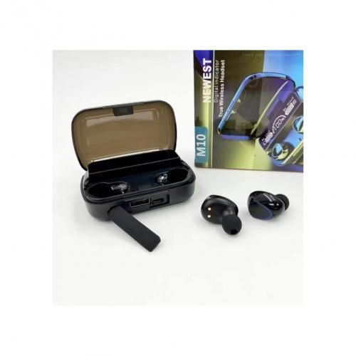 Newest M10 TWS Ecouteur Bluetooth sans fil à commande tactile panneau d’affichage numérique version 5.1| Fiche Technique et Prix au Maroc