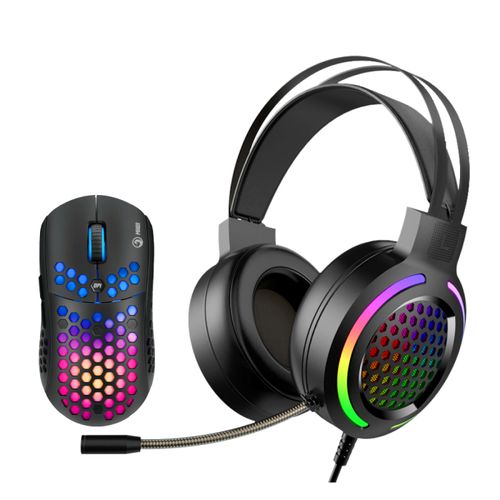 Marvo Combo Gaming MH01 avec Casque Gamer Stéréo et Souris Gamer 6 boutons Optique 6400 dpi| Fiche Technique et Prix au Maroc