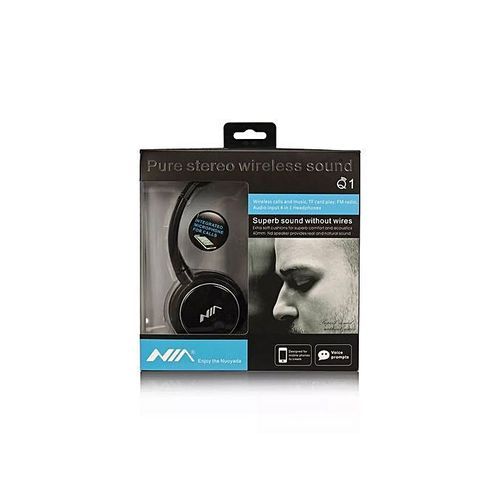 Nia Casque bluetooth stereo ,TF card play ,FM radio Audio input , 4 in 1 Headphones| Fiche Technique et Prix au Maroc