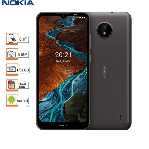 Nokia C10 Telephone 6.5“HD 3G+ 32Gb Ram1Gb-Double SIM 3000mAh-5MP-Grand Ecran-Grey| Fiche Technique et Prix au Maroc