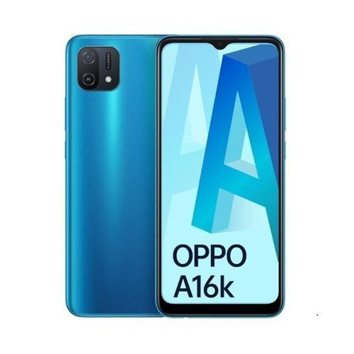 Oppo A16K (3Go - 32 Go) - Ecran 90 Hz - Batterie 5000 mAh - Son Stéréo - Bleu| Fiche Technique et Prix au Maroc