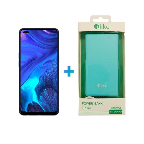 Oppo Reno4 (8Go + 128Go) + Gift (Power Bank 5000) - Noir| Fiche Technique et Prix au Maroc