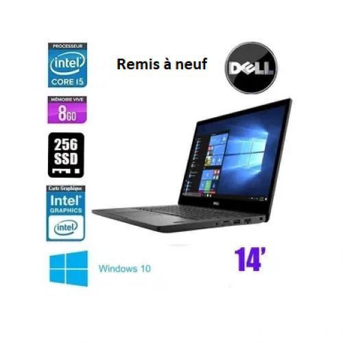 DELL PC Portable DELL Latitude E5470-i5-8G-256Go SSD- 6EME GENERATION-REMISE A NEUF| Fiche Technique et Prix au Maroc