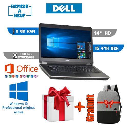 DELL Pc Portable Latitude E6440  Core i5-4300H RAM 8Go  500 HDD remis a neuf| Fiche Technique et Prix au Maroc
