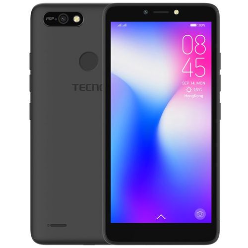 Tecno Pop 2 F - 5,5 Pouces - 3G - 8 Mégapixels - Rom 16 Go - Ram 1 Go - 2400 Mah - noir| Fiche Technique et Prix au Maroc