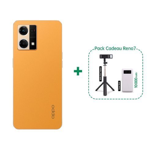 Oppo RENO 7 - 6,4“ - 8Go RAM + 256Go ROM - Sunset Orange| Fiche Technique et Prix au Maroc