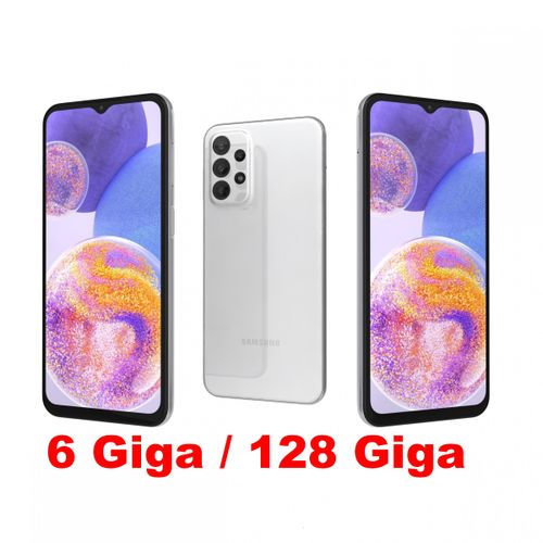 Samsung Galaxy A23 6.6“ 4G LTE (6GB RAM + 128GB ROM) - 50 Mpx - Blanc| Fiche Technique et Prix au Maroc
