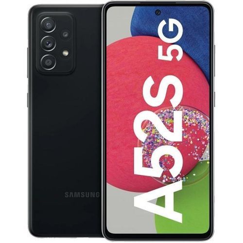Samsung Galaxy A52S - 5G - 6.5’’ - (6 GB - 128 GB)  -64MP+12MP+5MP+5MP/32MP- 5G -Noir| Fiche Technique et Prix au Maroc