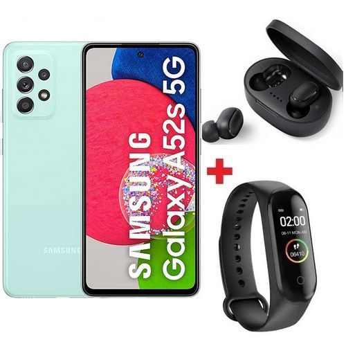 Samsung Galaxy A52S - 5G - 6.5’’ - (6GB - 128GB) - 64MP / 32MP - Menthe+ Band + Écouteur| Fiche Technique et Prix au Maroc