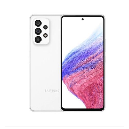 Samsung Galaxy A53 5G - 6.5’’ - (8GB - 128GB)  -64MP+12MP+5MP+/32MP - Blanc| Fiche Technique et Prix au Maroc
