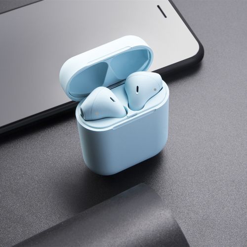 TWS I12 écouteurs Bluetooth sans fil, wireless earphones pour IOS et Android -bleu| Fiche Technique et Prix au Maroc