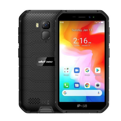 Ulefone Armor X7 Rugged Phone, 2GB+16GB, 5.0 Inch Android 10, 4G Smartphone - Black| Fiche Technique et Prix au Maroc