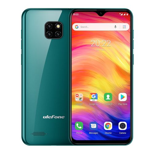 Ulefone Note 7, 1GB+16GB, Triple Back Cameras 6.1 Inch Android 8.1 GO Smartphone - Green| Fiche Technique et Prix au Maroc