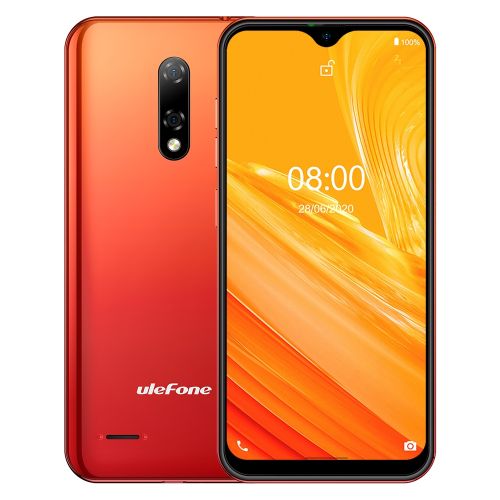 Ulefone Note 8, 2GB+16GB, 5.5 Inch Android 10.0 GO MKT6580 Quad-core Up To 1.3GHz, Network: 3G(Red)| Fiche Technique et Prix au Maroc