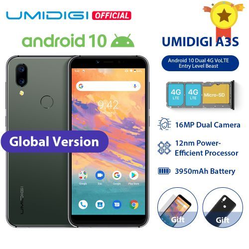 UMIDIGI A3S 5.7“ - 16 Go - 2 Go Ram - Android - 13 MP - Dual Sim| Fiche Technique et Prix au Maroc