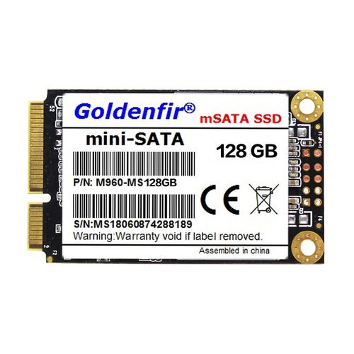 Universal Goldenfir 1.8 inch mSATA Solid State Drive, Flash Architecture: TLC, Capacity: 128GB| Fiche Technique et Prix au Maroc