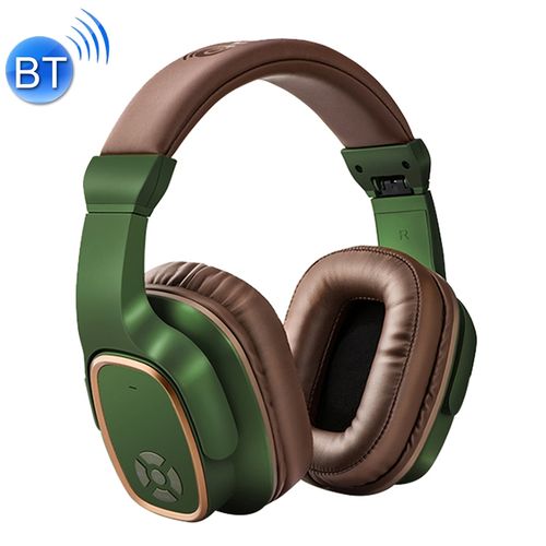 Universal OneDer S2 Head-mounted Wireless Bluetooth Version 5.0 Headset Headphones, with Mic, Handsfree, TF Card, USB Drive, AUX, FM Function (Green)| Fiche Technique et Prix au Maroc
