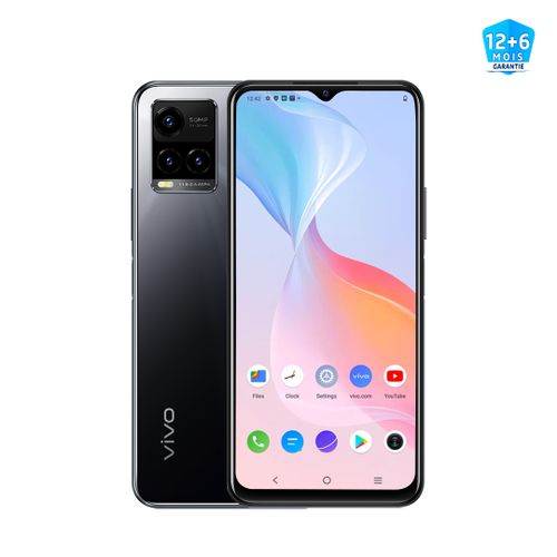 Vivo Y33s (4/128) 50MP + 5000mAh 18W Noir miroir + Cadeaux- 1 an de Garantie| Fiche Technique et Prix au Maroc