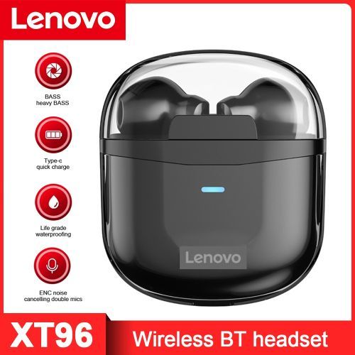 Lenovo X96  écouteurs sans fil Bluetooth 5.1 TWS, oreillettes HiFi stéréo, commande tactile, appel HD, casque de sport et de jeu avec micro| Fiche Technique et Prix au Maroc