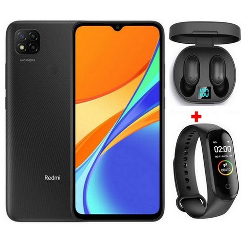 XIAOMI Redmi 9C 6.53“ (3Go, 64Go) Android 13MP+2MP+2MP/5MP - Gris +Kit+Band| Fiche Technique et Prix au Maroc
