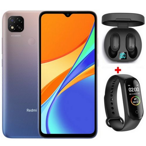 XIAOMI Redmi 9C 6.53“ (4Go, 128 Go) Android 13MP+2MP+2MP/5MP - Violet +Kit+ Band| Fiche Technique et Prix au Maroc