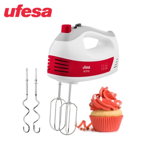 Ufesa Batteur électrique à main 5 Vitesses et turbo très puissant 2 Fouets+2 Crochets| Fiche Technique et Prix au Maroc