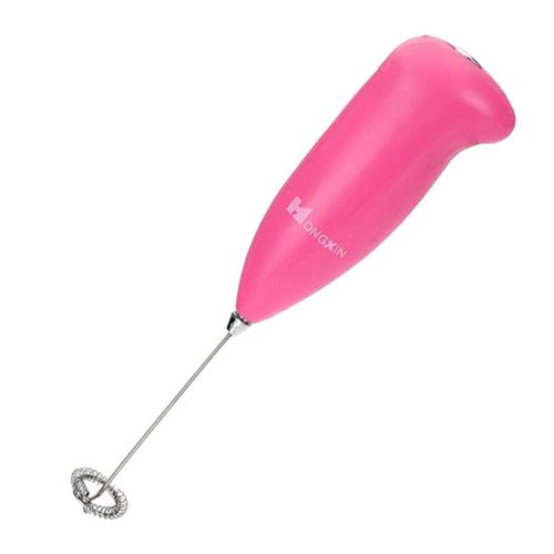 Batteur électrique poignée en acier inoxydable // Mélangeur À Oeufs//Mini Mixueur du crème// Mousseur À Lait et Café - Rose| Fiche Technique et Prix au Maroc