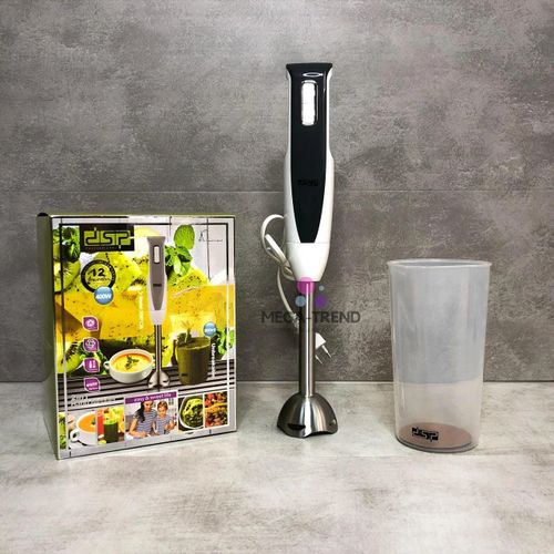 Dsp Mixeur Plongeant En INOX Avec Bol Mesureur 800 ml Moteur Très Puissant 2 vitesses| Fiche Technique et Prix au Maroc