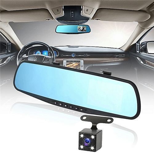DVR Rétroviseur pour voiture avec double Caméra front 1080P et Caméra de recul pour l’aide au stationnement.| Fiche Technique et Prix au Maroc