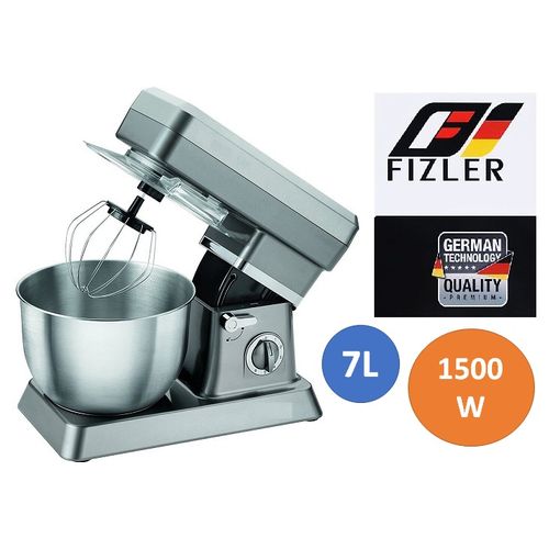 FIZLER Robot pétrin pâtissier 8 vitesses 1500w, 7L, multifonction| Fiche Technique et Prix au Maroc