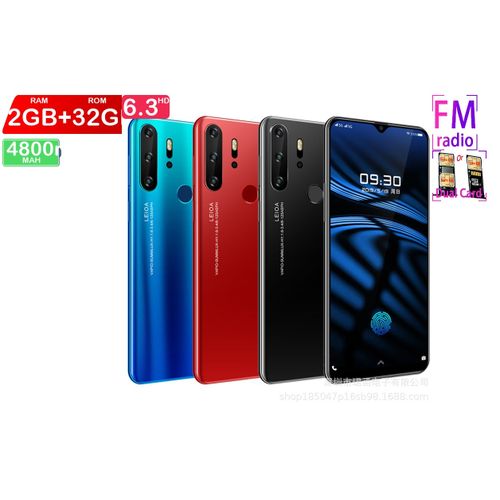 Genera 2GB+32GB Android Smartphone6.3-inch high-definition hd screen with sea screen, water drop screen, face recognition 2g 32g p35pro all-in-one machine gradient colorProduct| Fiche Technique et Prix au Maroc