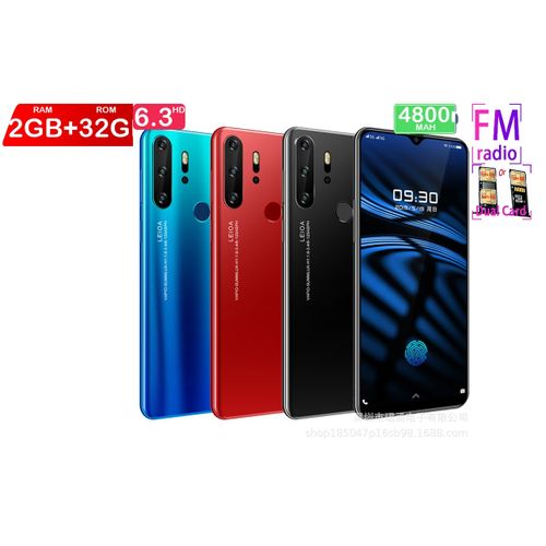 Genera 2GB+32GB Android Smartphone6.3-inch high-definition hd screen with sea screen, water drop screen, face recognition 2g 32g p35pro all-in-one machine gradient colorProduct| Fiche Technique et Prix au Maroc