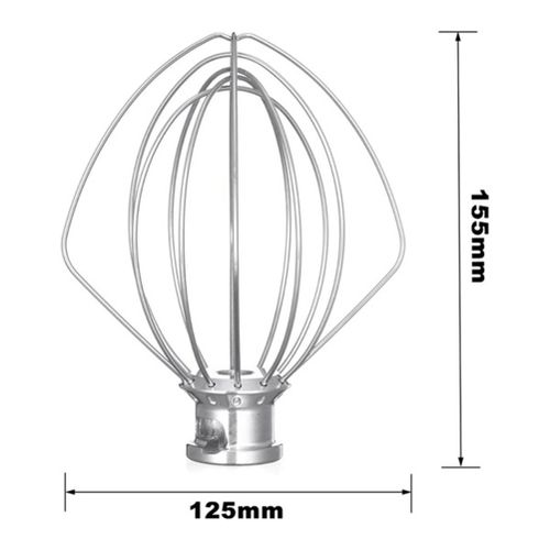 Stainless Steel Whisk 5K452WW for Kitchenaid Kitchen| Fiche Technique et Prix au Maroc