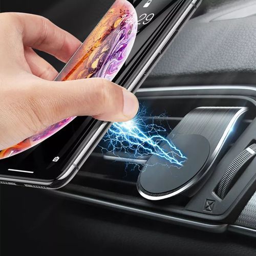 Support Téléphone Voiture Magnétique,Porte téléphone - Noir| Fiche Technique et Prix au Maroc