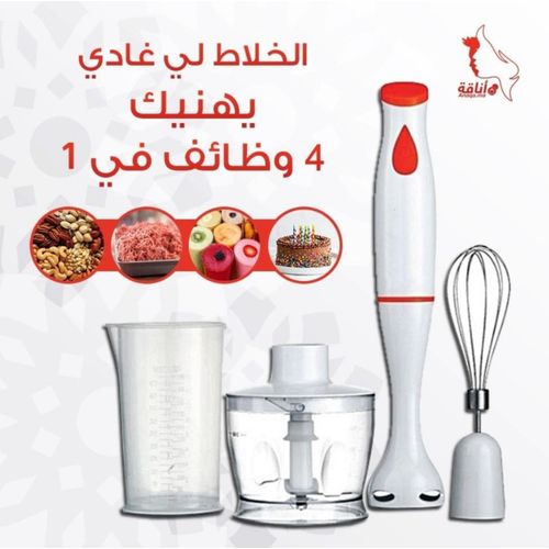 Lcicor Pied Mixeur EasyChef 2en1 - 450W - Bol 800ml - Mini Hachoir - Garantie 2ans| Fiche Technique et Prix au Maroc