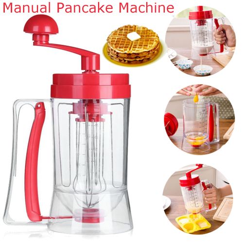 Machine à crêpes manuelle 800 ml 28 oz tasse entonnoir hitter distributeur crème séparateur outil distributeur de pâte à gâteau| Fiche Technique et Prix au Maroc