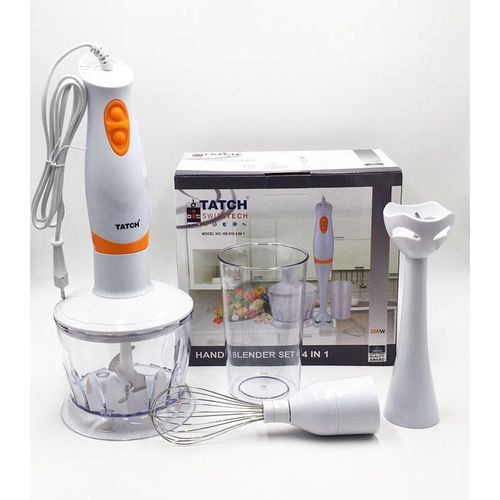 TATCH Mixeur Plongeant 4 in 1 – HAND BLENDER set – Blanc| Fiche Technique et Prix au Maroc