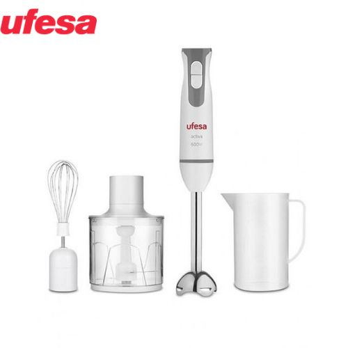 Ufesa Mixeur plongeant batteur 3 en 1 avec hachoir et verre gradué et batter pour preparer les crèmes| Fiche Technique et Prix au Maroc